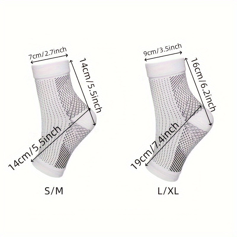 2pcs Neuropathy Socks, Ankle Brace Socks Compression Socks Compression Sleeve For Ankle