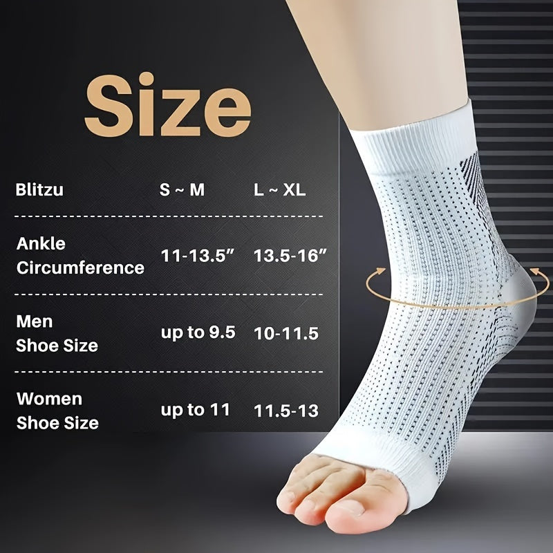 2pcs Neuropathy Socks, Ankle Brace Socks Compression Socks Compression Sleeve For Ankle