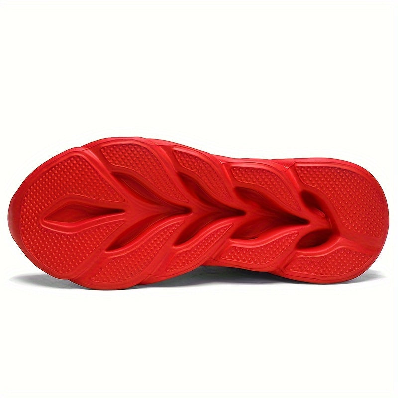 Men's Ultra-Lightweight Breathable Lace-up Blade Sneakers - Superior Arch Support, Cushioned Insoles, and Slip-Resistant Outsoles for Comfortable Running, Jogging, Workout, and Gym Exercises - Ideal for Fitness Enthusiasts an