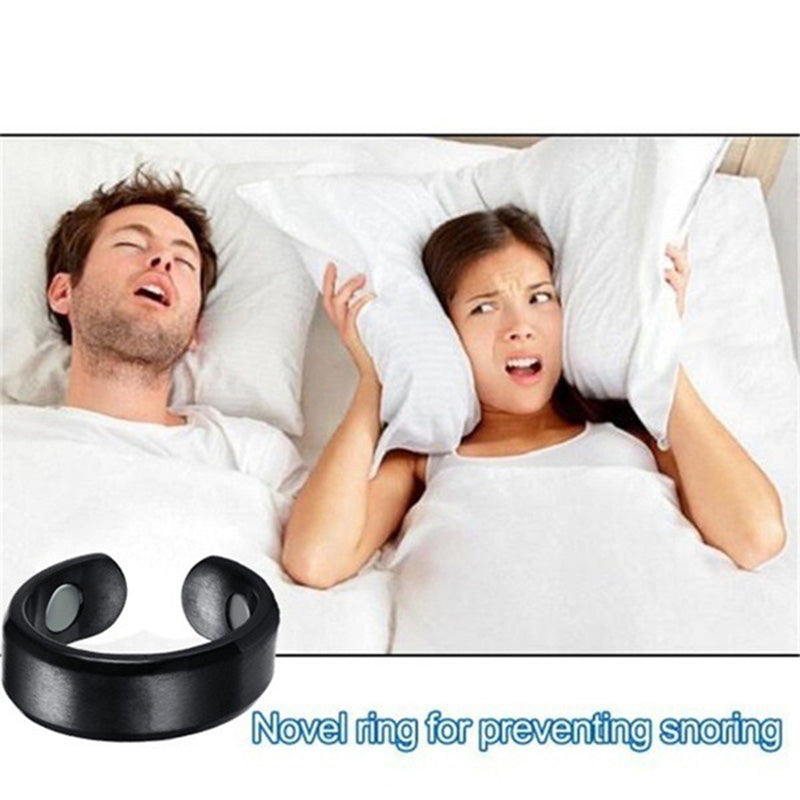 Anti Snoring Apnea Sleeping Device Acupressure Anti Snore Ring Treatment Reflexology Promoting A Better Quality Of Sleep