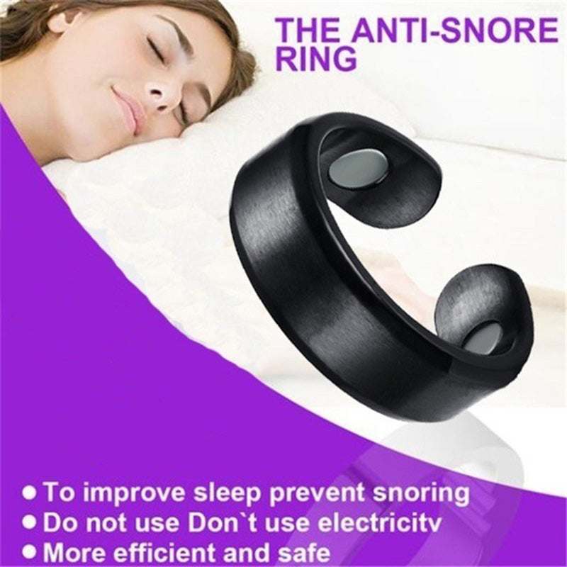 Anti Snoring Apnea Sleeping Device Acupressure Anti Snore Ring Treatment Reflexology Promoting A Better Quality Of Sleep