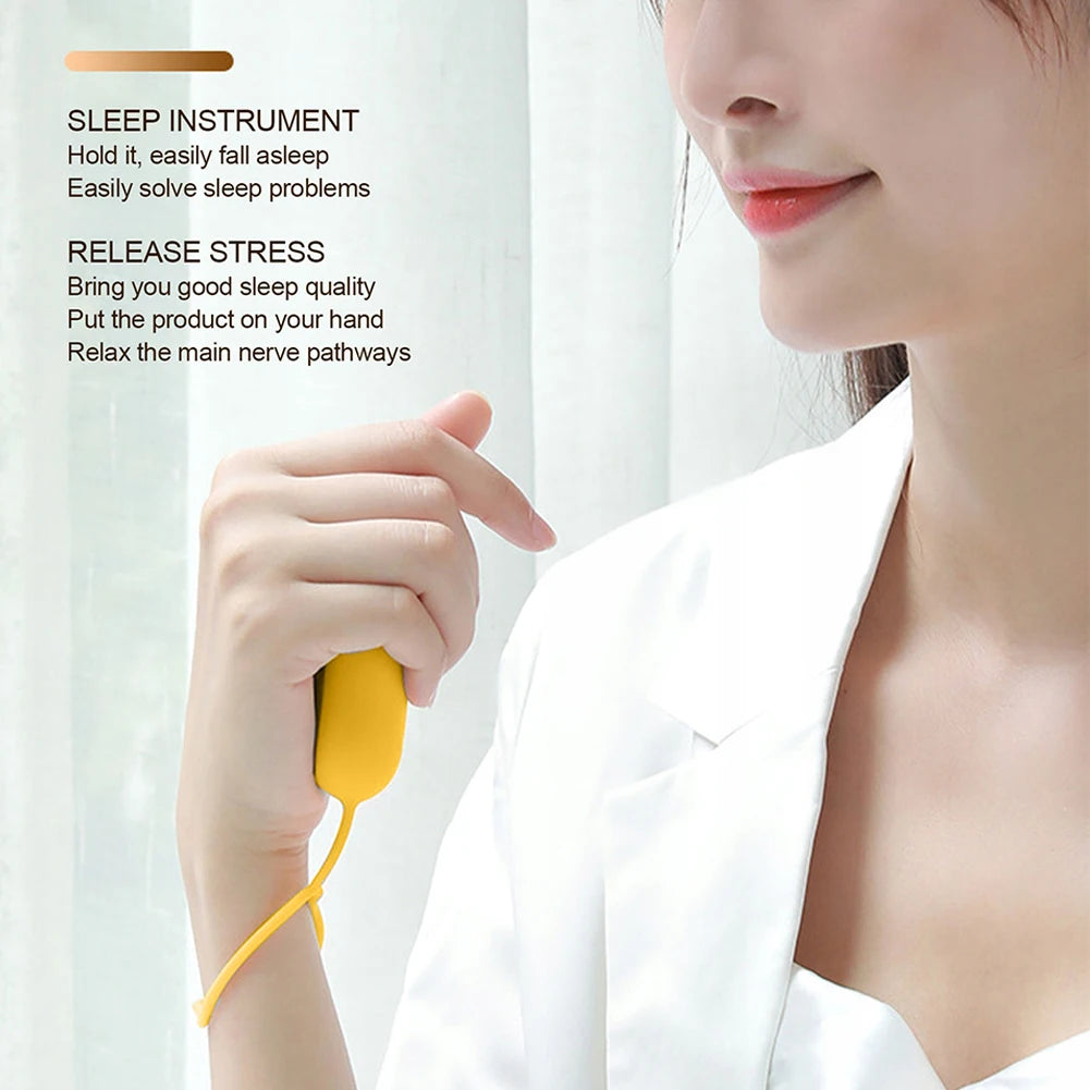 Sleep Aid Device Hand-held Micro-current Sleep Instrument Fast Sleep Focus Attention Sleeping Device for Insomnia Brain Massage