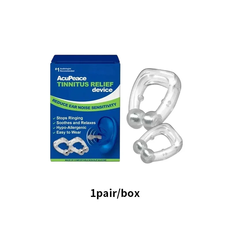 Tinnitus Relief Clip Magnetic Ear Clip Anti Ear Ringing Pain Itchy Earache Pressure Treatment Improve Hearing Calming Ear Set
