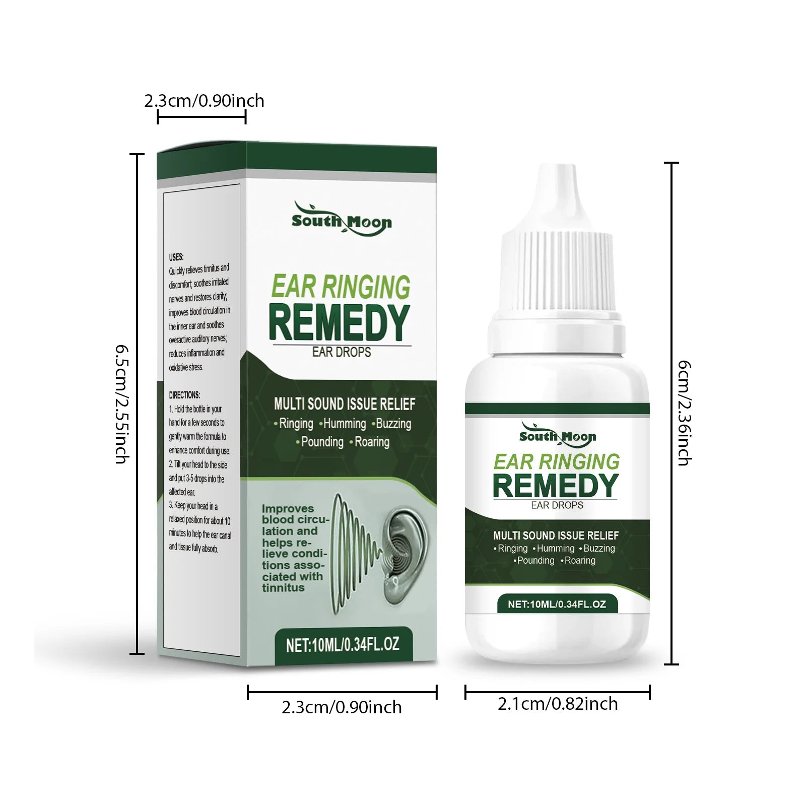 Tinnitus Relief Oil For Improved Ear Health Protect Hearing Alleviate Ear Ringing Deafness Discomfort Remove Earwax Otitis Care