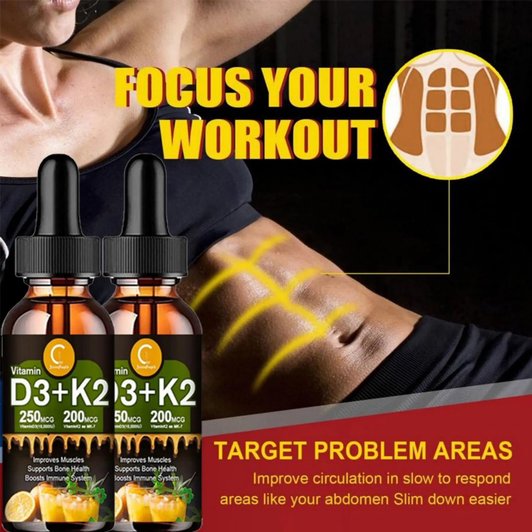 Liquid vitamin D3K2 Drops