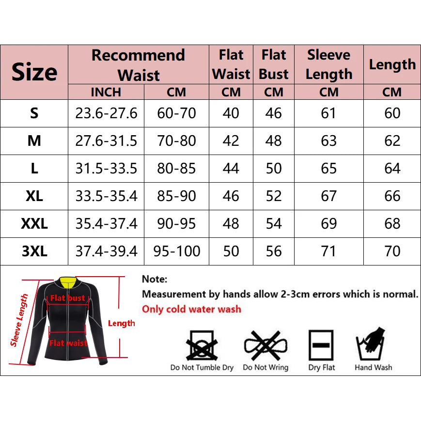 Sauna Suit for Women Sweat Body Shaper Hot Thermal Fat Burning Waist Trainer Long Sleeves Zipper Shirts Workout Shapewear Tops