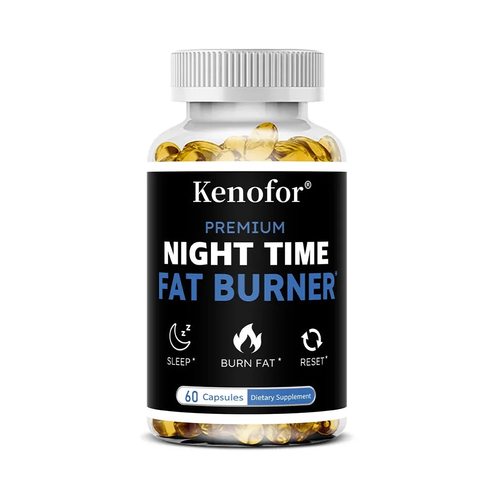 Nighttime Fat Burner Supplement - for Weight Loss, Boost Metabolism, Suppress Appetite Diet,Healthy Weight Management