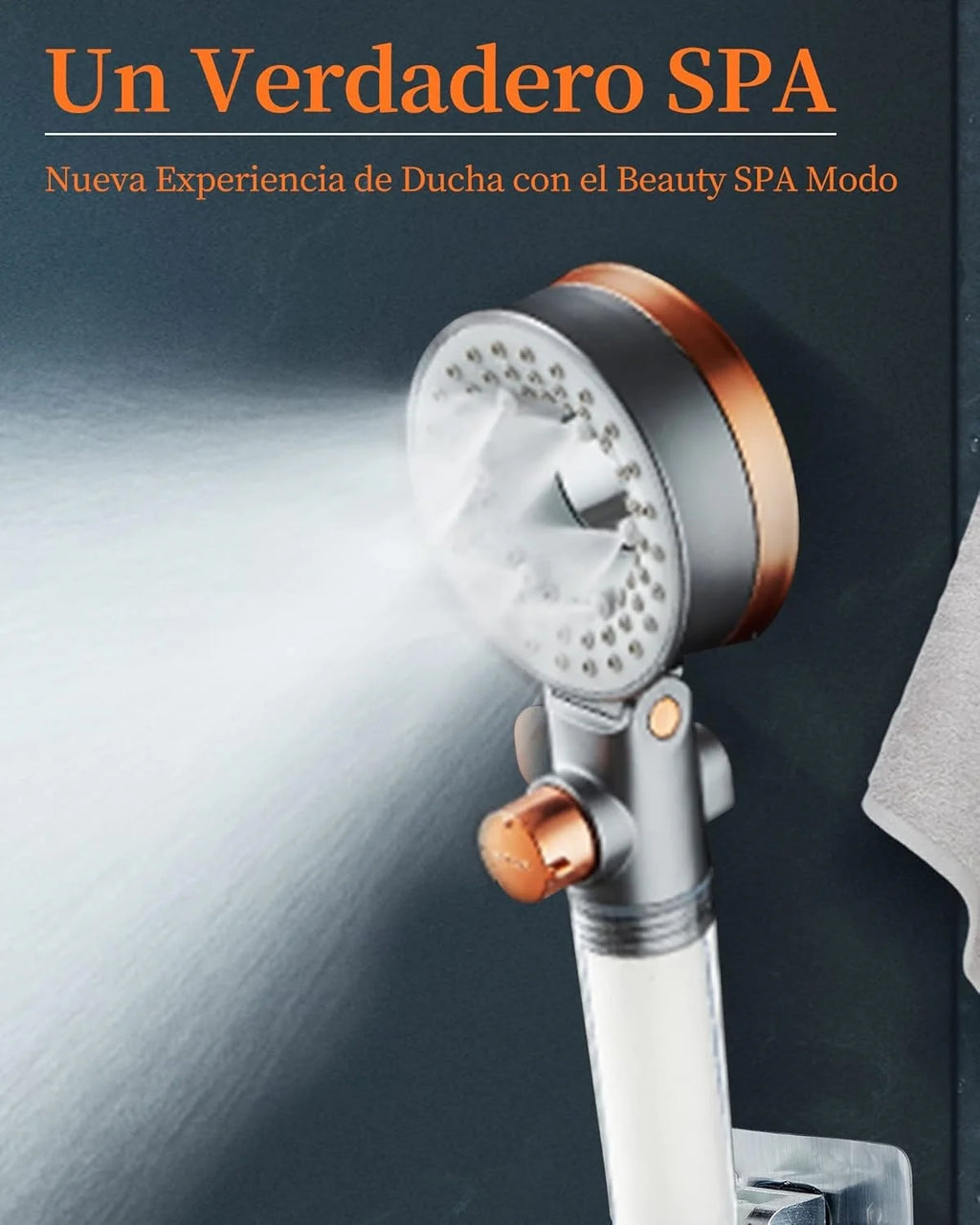 Shower Enclosure with Filter, High Pressure Shower Head with 3 Modes, Water Saving Bathroom Showers, Rain Shower Head