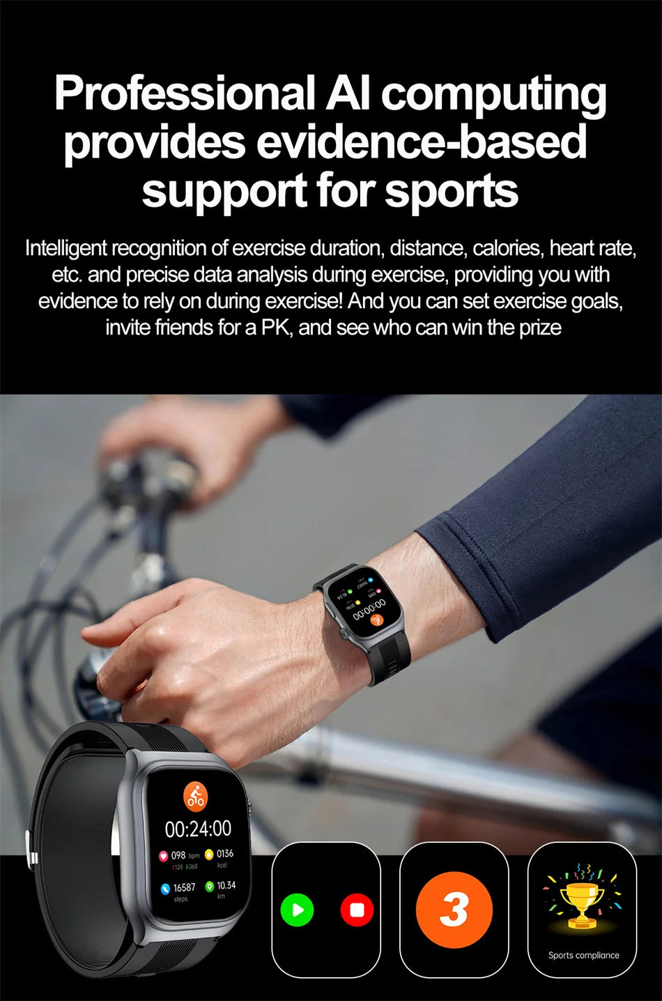 2025 New Health Monitor Smart Watch