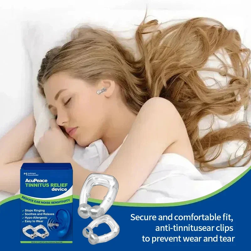 Tinnitus Relief Clip Magnetic Ear Clip Anti Ear Ringing Pain Itchy Earache Pressure Treatment Improve Hearing Calming Ear Set