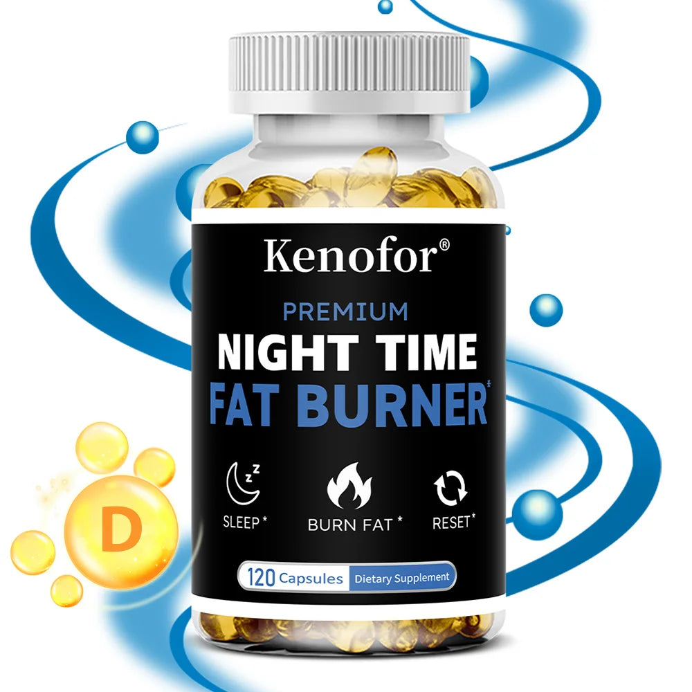 Nighttime Fat Burner Supplement - for Weight Loss, Boost Metabolism, Suppress Appetite Diet,Healthy Weight Management