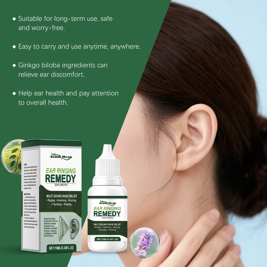 Tinnitus Relief Oil For Improved Ear Health Protect Hearing Alleviate Ear Ringing Deafness Discomfort Remove Earwax Otitis Care