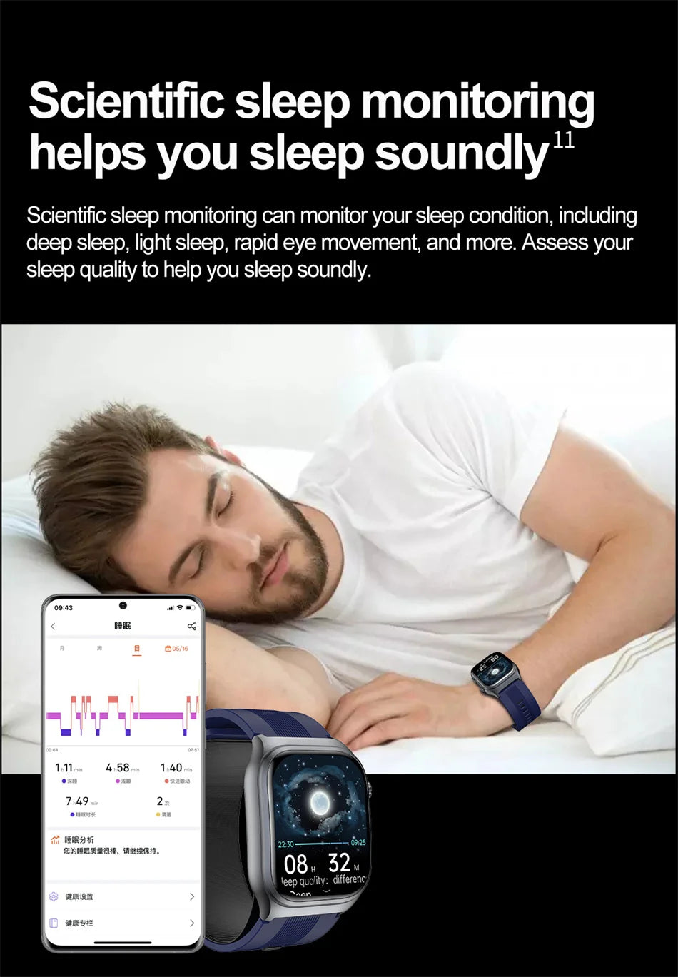 2025 New Health Monitor Smart Watch