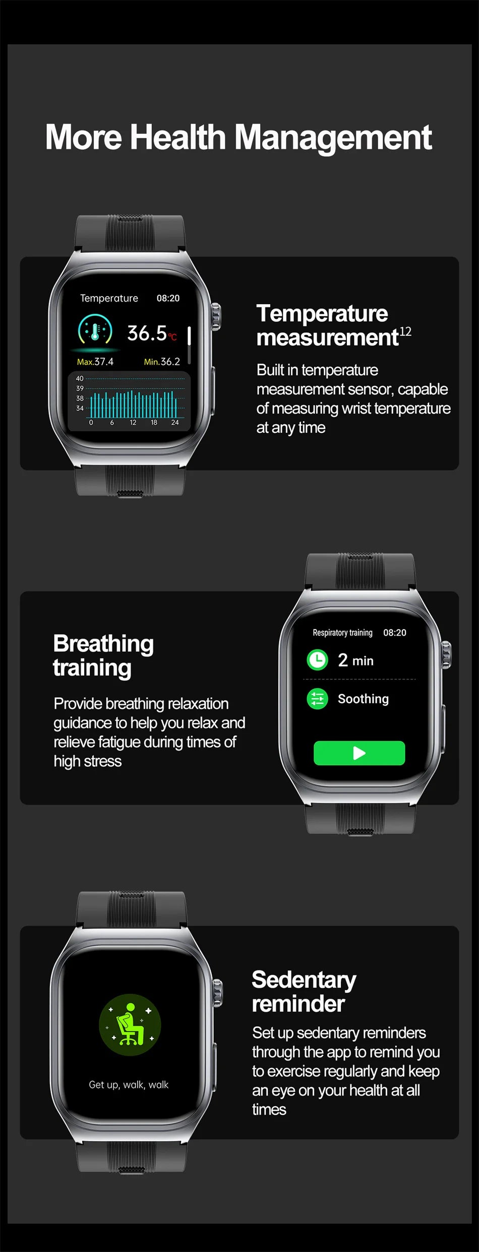 2025 New Health Monitor Smart Watch