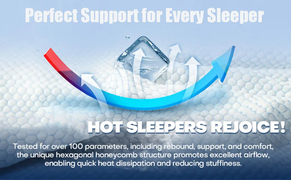 Sleep Apnea Pillow, Upgraded Memory Foam Cervical Pillow for Sleep Apnea, for Side Sleeper, Back Sleepers, Stomach Sleepers Gray