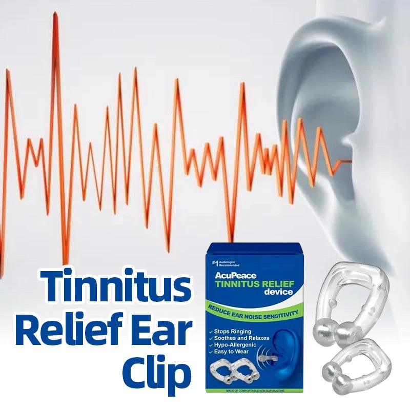 Tinnitus Relief Clip Magnetic Ear Clip Anti Ear Ringing Pain Itchy Earache Pressure Treatment Improve Hearing Calming Ear Set