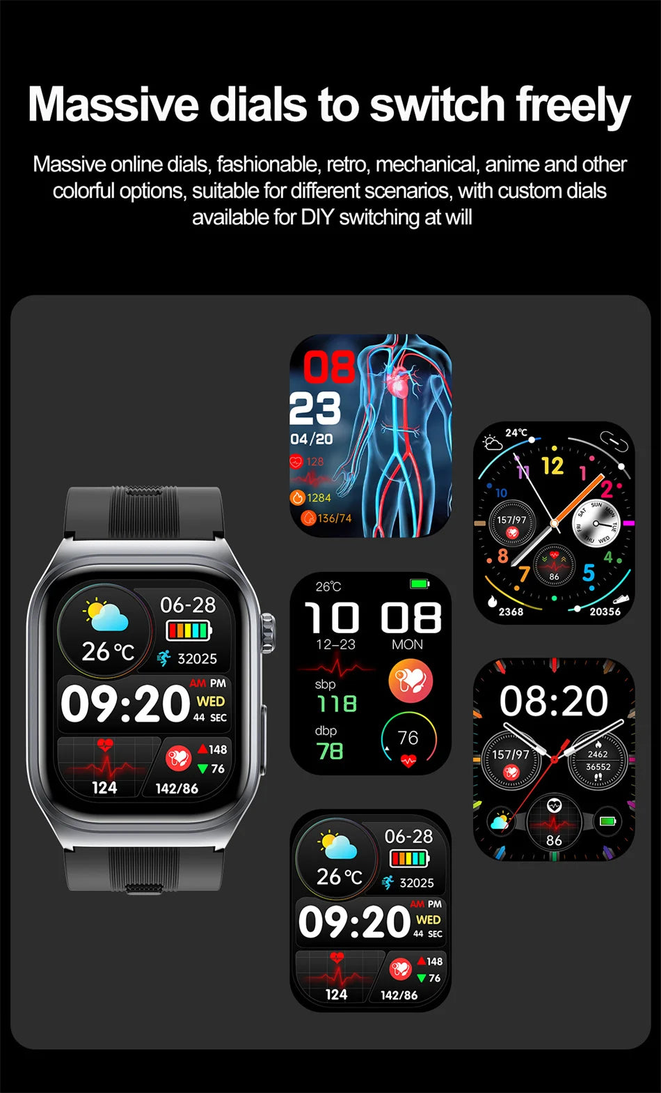 2025 New Health Monitor Smart Watch