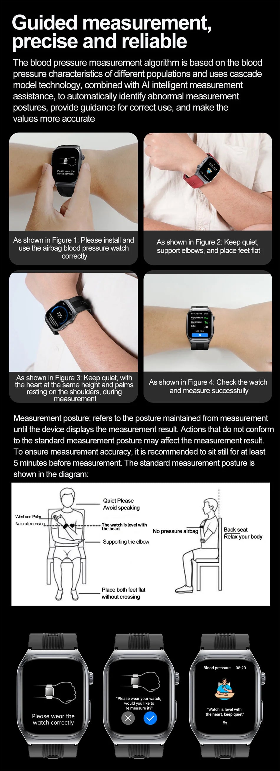 2025 New Health Monitor Smart Watch