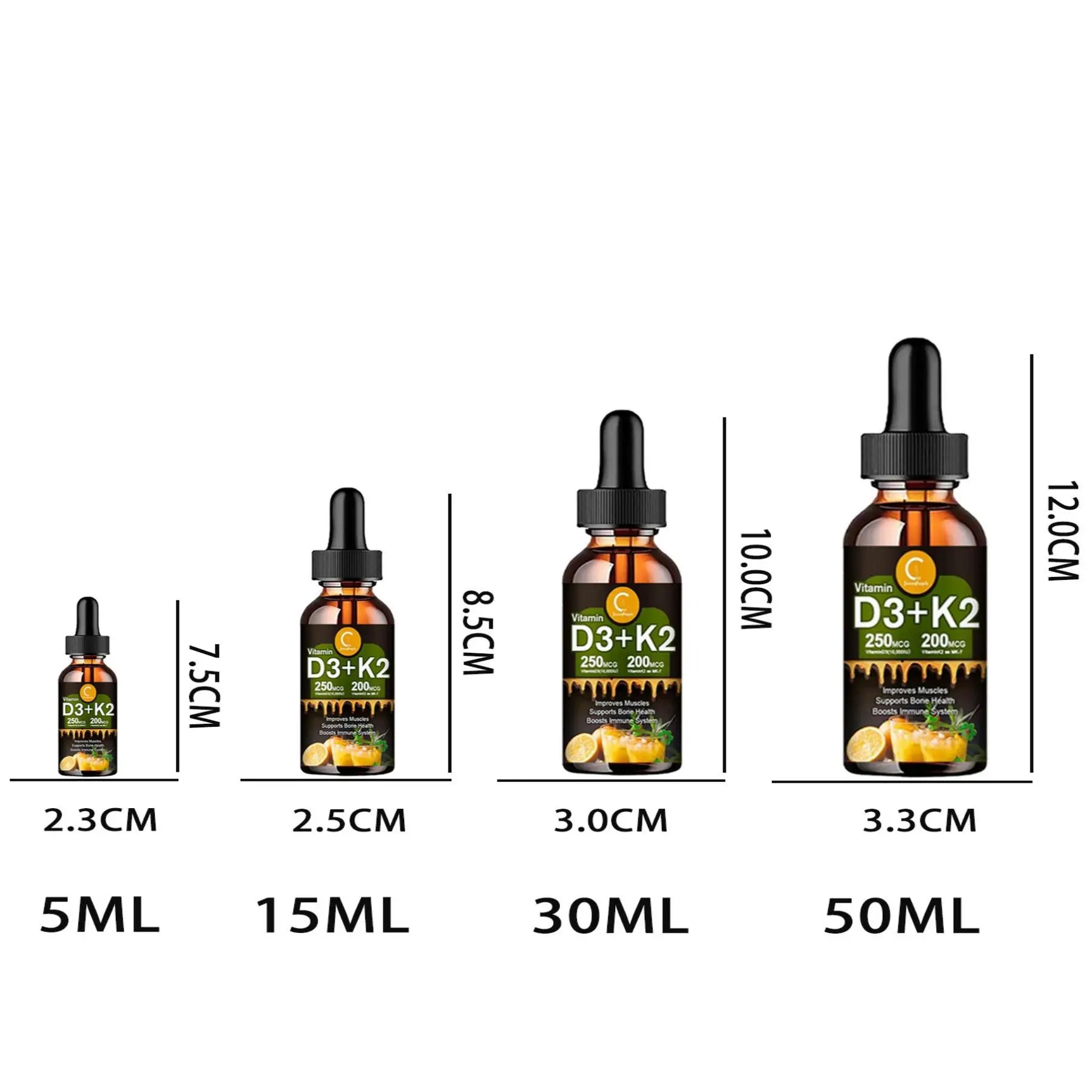 Liquid vitamin D3K2 Drops