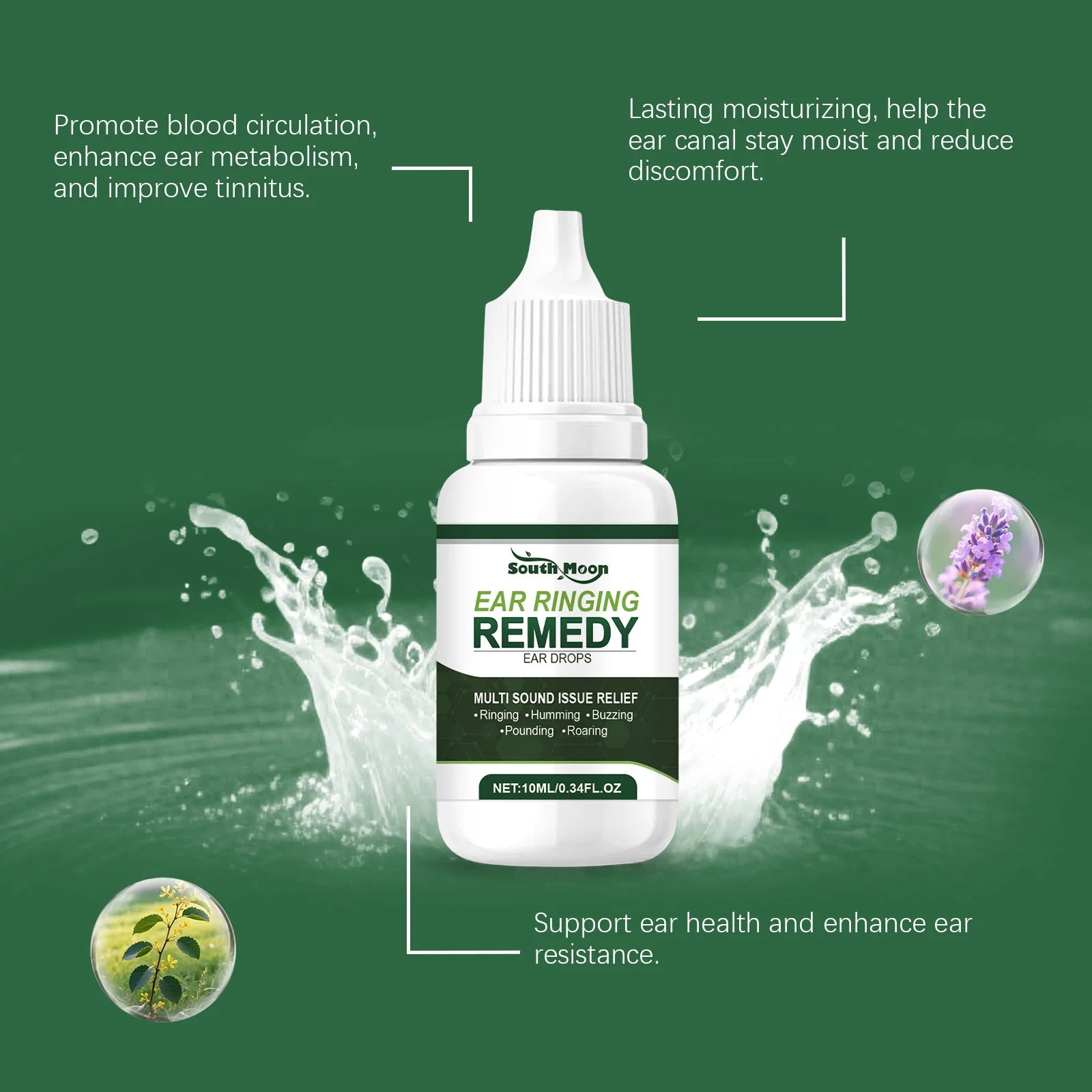 Tinnitus Relief Oil For Improved Ear Health Protect Hearing Alleviate Ear Ringing Deafness Discomfort Remove Earwax Otitis Care