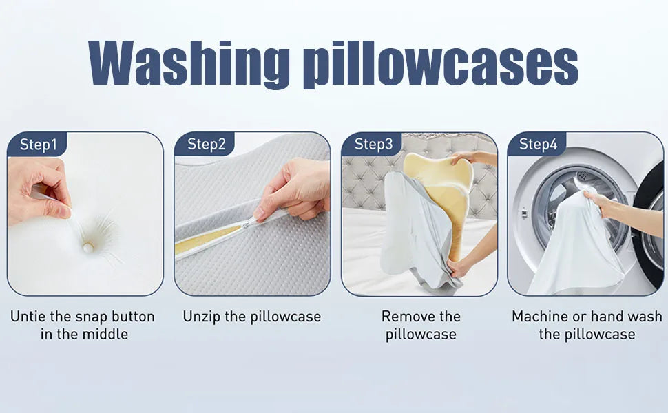 Sleep Apnea Pillow, Upgraded Memory Foam Cervical Pillow for Sleep Apnea, for Side Sleeper, Back Sleepers, Stomach Sleepers Gray