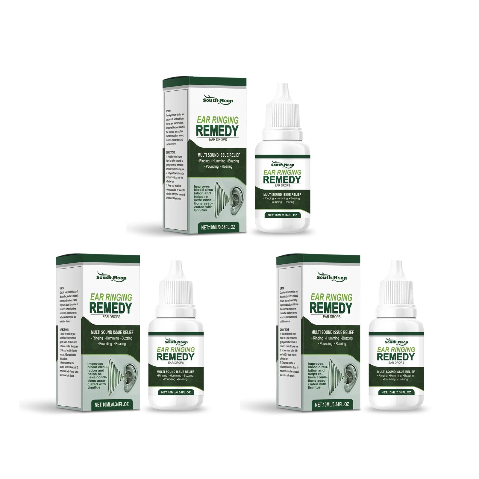 Tinnitus Relief Oil For Improved Ear Health Protect Hearing Alleviate Ear Ringing Deafness Discomfort Remove Earwax Otitis Care