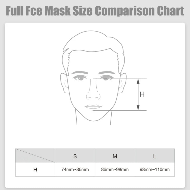 YF-02 CPAP Full Face Mask With Adjustable Headgear For Sleep Apnea Anti-snoring And Sleep Aid