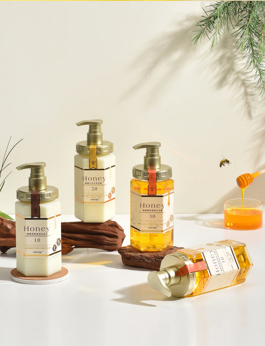 шампунь Nourish Shampoo Conditioner  The Hair Honey Shampoo Clean The Scalp Hair Shampoo and Conditioner 탈모샴푸 수향미