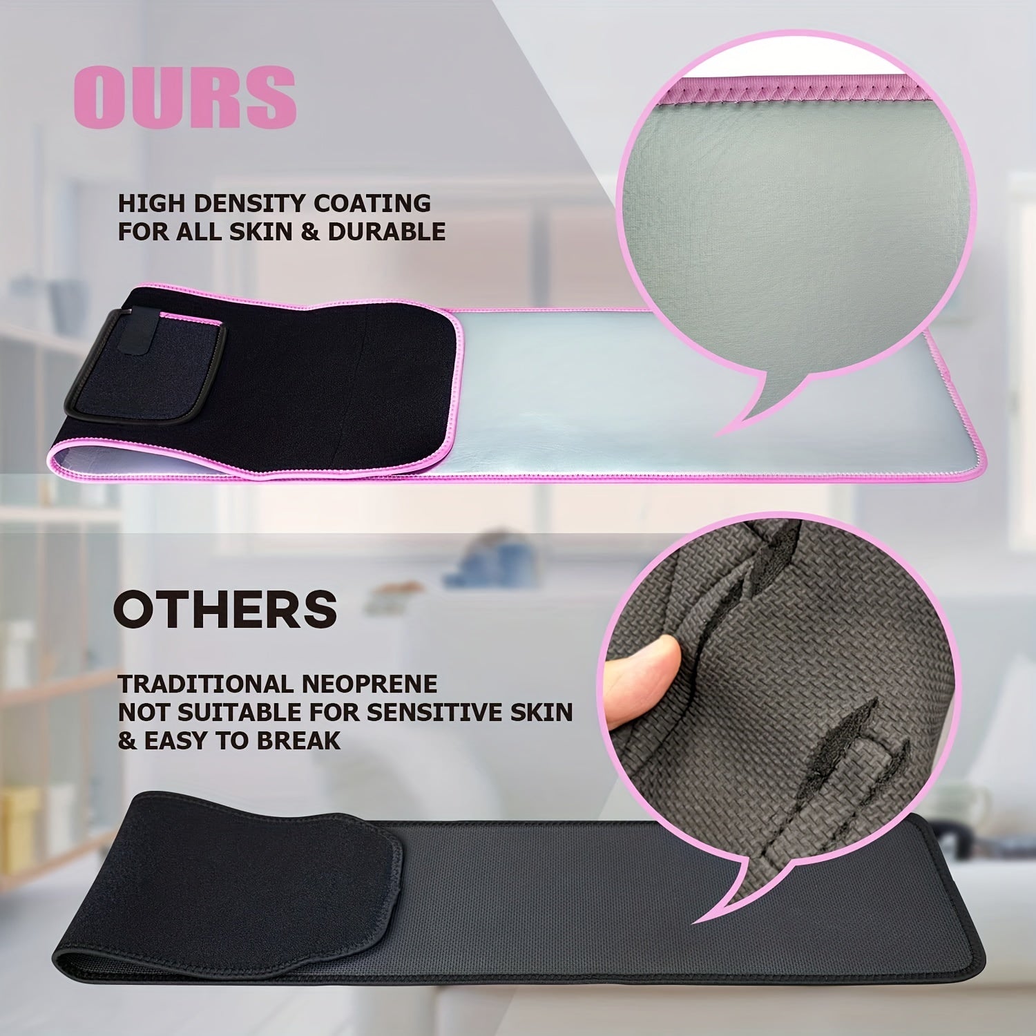 Waist Trimmer For Women And Mens, Elastic Compression Waist Trainer Sweat Belt For Fitness Exercise, Tummy Control Shapewear